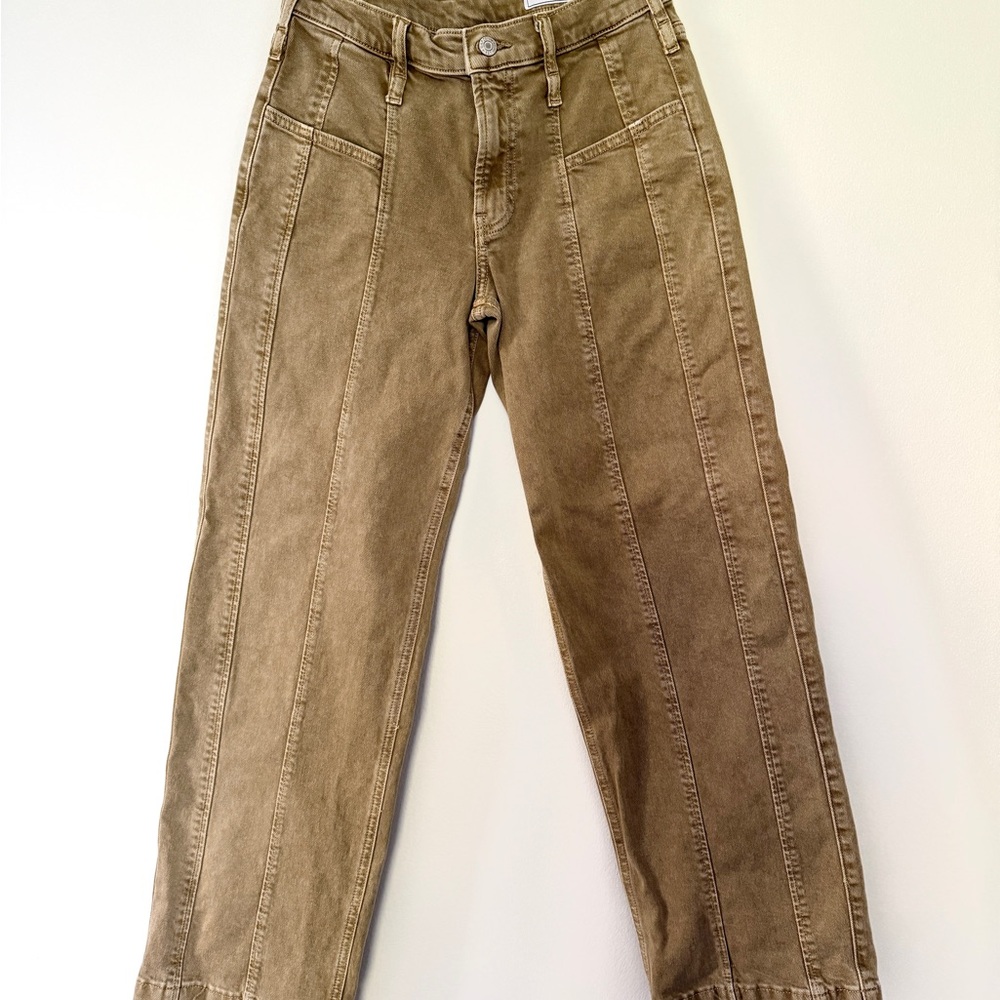 Brown Wide-Leg Pants